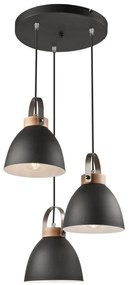 Lampadario a sospensione DANIELLE 3xE27/60W/230V su cavo