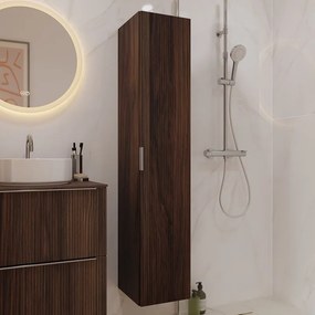 Colonna New Groove P35 L30 H154 1 anta, noce cannettato Maniglia venduta separatamente, disponibile in diverse finiture