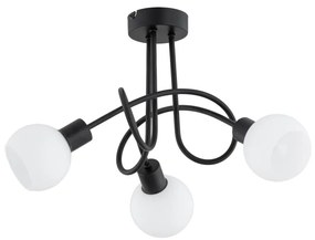 Lampadario a plafone ERYKA 3xE14/10W/230V nero