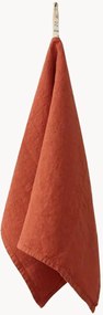 Strofinaccio in lino fatto a mano Baked Clay