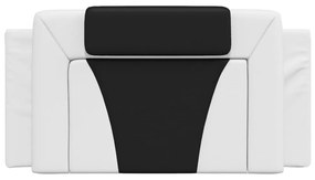 Cuscino testiera nero e bianco 100 cm in similpelle
