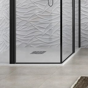 Box doccia nero 80x110 doppio battente | KPX1000N - KAMALU
