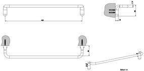 Porta Salviette 45 Cm Cromo Goccia 38100 Gessi