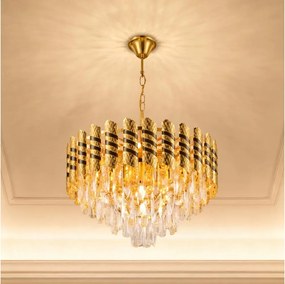 Brilagi - Lampadario a catena CRISTAL 5xE14/40W/230V Ø 38 cm