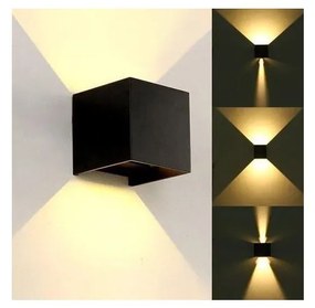 Applique a LED da esterno KREON 2xLED/3W/230V IP54 3000K nero