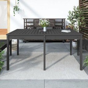 Tavolo da giardino grigio 159,5x82,5x76 cm legno massello pino