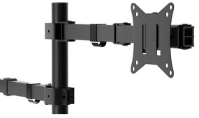 Supporto regolabile per monitor e laptop LEVANO nero