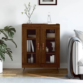 Credenza Rovere Marrone 69,5x34x90 Cm İn Legno Multistrato /