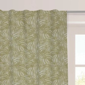 Tenda Plume oro, fettuccia 140x280 cm