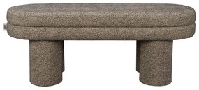 Panchina marrone con rivestimento in bouclé Fern – Dutchbone