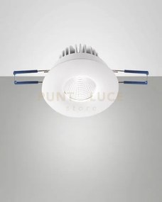 Sigma system incasso bianco tondo fisso a led 7w 3000k 800lm ip40 d...