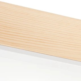 Plafoniera NATURAL SQUARE 4xE27/15W/230V 39x39 cm pino/bianco