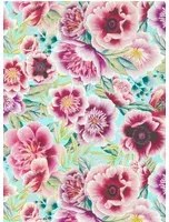 Harlequin Carta da parati Marsha - Aqua/ Peony/ Magenta