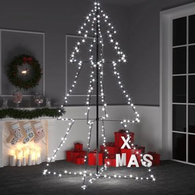Albero Di Natale A Cono 240 Led Per Interni Esterni 118x180 Cm /