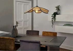 Osram - Lampadario a sospensione con cavo DECOR RATTAN 1xE27/15W/230V Ø 58 cm beige/nero