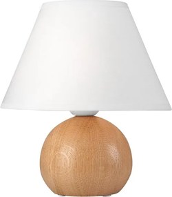 Lampada da tavolo JUTA 1xE27/60W/230V quercia/bianco