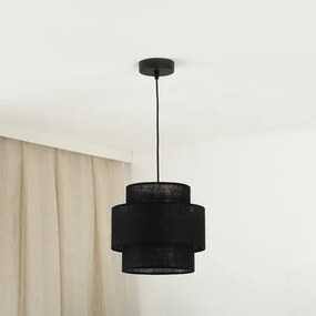 Brilagi - Lampadario a sospensione con filo SPACE YUTE 1xE27/15W/230V diametro 25 cm nero