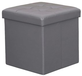 ZARA - pouf quadrato in ecopelle