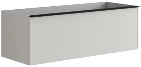 Mobile da bagno sotto lavabo Pixel frame grigio L 120 x H 40 x P 45.5 cm 2 cassetti, lavabo non incluso