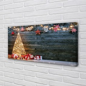 Quadro su tela Decorazioni per regali dell'albero di Natale 100x50 cm