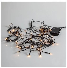 Eglo 41143- LED Catena natalizia da esterno AKKU 64xLED/1 funzione 2,7m IP44 bianco caldo