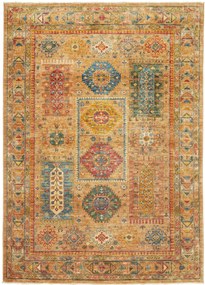Samarkand Tappeto 200x150 Giallo (Pakistan) Annodato A Mano