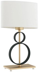 Argon 8373 - Lampada da tavolo PERSEO 1xE27/15W/230V 42 cm crema/nero