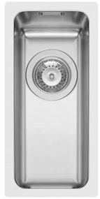Lavello sottotop 1 vasca in inox argento PYRAMIS Lume L 40 x L 17 cm
