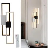 Applique LED moderno rettangolare 23W CCT da 3000K a 6500K lampada parete muro dimmerabile luce con telecomando 230V