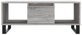 Tavolino salotto grigio sonoma 90x50x36,5 cm legno multistrato