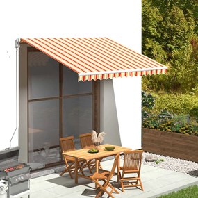 Tessuto Ricambio Per Tenda Da Sole Giallo E Arancio 3,5x2,5 M /