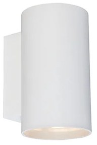 Lampada da parete Smart rotonda bianca incl. 2 WiFi GU10 - Sandy