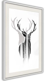 Poster  Guardian of the Forest  Cornice Quadri Cornice d'oro con passe-partout, Larghezza x Altezza Home decor 40x60