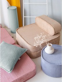 Poltrona per bambini rosa con rivestimento in velluto a coste Flip – Wigiwama