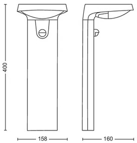 Philips - Lampada da esterno a LED con sensore TYLA LED/9W/230V 2700K IP44