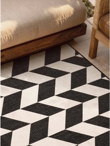 Tappeto da interno/esterno nero/color crema 160x230 cm Haringey Terrick – Ted Baker