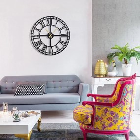 Orologio da parete nero Grecia, ø 50 cm - Bystag