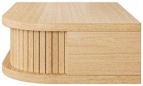 Comodino colore naturale con effetto rovere Farsta – Woodman