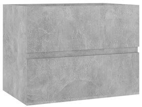 Mobile sottolavabo grigio cemento 60x38,5x45 cm in truciolato