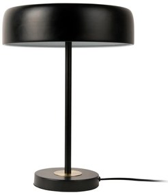 Lampada da tavolo nera con paralume in metallo (altezza 40 cm) Gold Disc - Leitmotiv