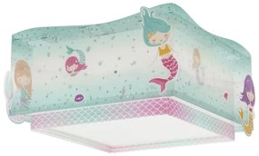 Dalber 63446 - Plafoniera per bambini MERMAIDS 2xE27/60W/230V