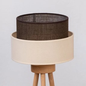 Brilagi - Lampada da tavolo LED BOHO STYLE 1xE27/15W/230V crema/marrone