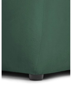 Divano angolare verde (con penisola a destra e chaise lounge) con rivestimento in velluto Cube – Bonami Selection