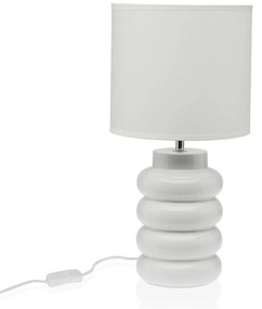 Lampada da tavolo Versa Bianco Ceramica 60 W 20 x 40 cm