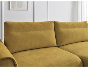 Divano angolare in giallo ocra Aden – Bobochic Paris