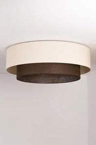 Brilagi - Plafoniera LED BOHO STYLE 3xE27/15W/230V Ø 80 cm crema/marrone