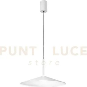 Lampadario a sospensione led khan bianca 16w 2405l cct 2700 e 3200k...