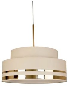 Lampadario a sospensione con filo TAMI 1xE27/60W/230V beige/oro