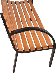 Panchina da giardino in legno con struttura in acciaio Bellevue - Garden Pleasure