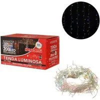 Tenda luci di Natale 200 LED estensibile colorate